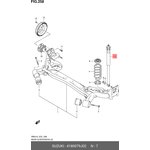 4180079J02, АМОРТИЗАТОР ЗАДНИЙ SUZUKI SX4 (ХОД СЖАТИЯ 315-385Н, ХОД ОТБОЯ 1 [ORG]