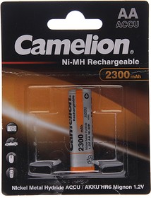 NH-AA2300BP2, Батарейка AA HR6 1.2V аккумулятор Ni-MH 2300mAh блистер 2шт. (цена за 1шт.) CAMELION