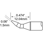 Наконечник (1.5х12.04 мм; клин изогнутный) для MFR-H1 SCP-CHB15