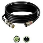 TK343, Audio Cable, Mono, XLR 3-Pin Socket - XLR 3-Pin Plug, 3m