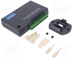 USB-4711A-BE, Промышленный модуль модуль аналоговых ВХ./ВЫХ, Монтаж DIN