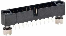 M80-5102022, Power to the Board 10+10 POS VERT MALE 3mm TAIL W/JS TIN/LD