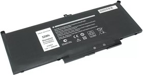 Аккумуляторная батарея для ноутбука Dell Latitude 12 7000 (F3YGT-2S2P) 7.6V 6800mAh OEM черная