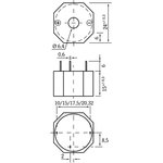 SMA-24-P10, 24mm, Piezoelectric Emitter with generator
