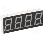 KW4-562AGB, Дисплей: LED, 7-сегментный, 14,2мм, 0,56", II.зн: 4, желто-зеленый