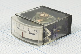 Головка измерительная Амперметр, размер 20x50 мм, 50мкА-50, М4248.9, точность 2.5