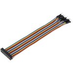 MIKROE-2316, Ribbon Cables / IDC Cables Ribbon Cable 26-wire FemaleIDC/M 20cm