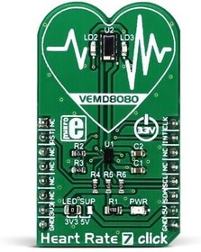 MIKROE-2998, Multiple Function Sensor Development Tools Heart Rate 7 click