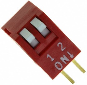 KAP1102E, DIP Switches / SIP Switches 2 Position Extended Topside Off No Seal