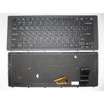 Клавиатура для ноутбука Sony Vaio SVF15N SVF15N100C SVF15N14CXB черная с рамкой ...