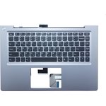 Клавиатура (топ-панель) для ноутбука Lenovo IdeaPad U400 черная с серым топкейсом