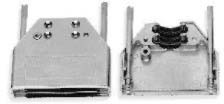 Фото 1/4 8655MH0901LF, Backshell Connector - Two Piece - 9 Position - Round Cable - 180° Cable Exit - Shielded - Silver.