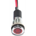 FL1M-12FW-1-R110V, LED Panel Mount Indicator Uni-Color Red 1500mcd 2-Pin Bulk