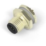 T4130012081-000, Circular Metric Connectors M12 A-code Sold Wire 8P Rear MNT Male