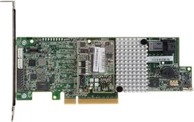 RAID-контроллер Broadcom LSI MegaRAID SAS 9361-4i SGL (LSI00415 / 05-25420-10) PCIe 3.0 x8 LP, SAS/SATA 12G, RAID 0,1,5,6,10,50,60, 4port (1