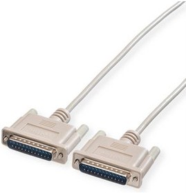 11013518, Serial Cable D-SUB 25-Pin Male - D-SUB 25-Pin Male 1.8m Grey