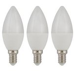 145220, LED Bulb 5.5W, 240V, 2700K, 470lm, E14, 100mm, Pack of 3 pieces
