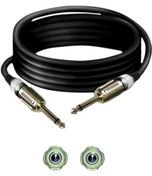 TK133, Cable; Jack 6,3mm 2pin plug,both sides; 3m; black; 0.25mm2