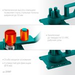 KRAFTOOL 4 B, плавный гиб, на подшипнике, ручной станок для гибки арматуры (23307)