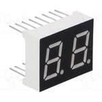 LDD040BAG-101-03, Дисплей: LED, 7-сегментный, 10,16мм, 0,4", II.зн: 2, зеленый, 4мкд