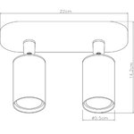 Arte Lamp A3226PL-2WH AQUARIUS Спот потолочный двойной