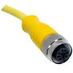 C4C02M002, Specialized Cables 4 Position Straight Female to Wire leads - Yellow ...
