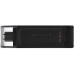 KINGSTON USB 3.0/3.2 Gen 1/Type-C 32GB DataTraveler 70 чёрный BL1 ...