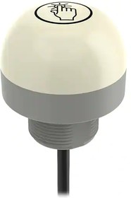 K50PTFAMGRY3QP, Beacons K50 Pro Touch Series: 3-Color RGB Touch Sensor; 12-30 V dc; FDA-Grade Polycarbonate; IP67 IP69K; Bimodal, NO, Moment