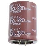 EKMS501VSN331MA45S, Cap Aluminum Lytic 330uF 500V 20% (35 X 45mm) Snap-In 10mm ...