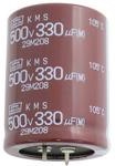 EKMS501VSN331MA45S, Cap Aluminum Lytic 330uF 500V 20% (35 X 45mm) Snap-In 10mm 1600mA 3000h 105°C