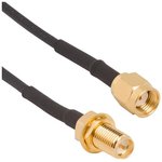 095-902-538-006, RF Cable Assemblies RF Cable Assembly RP Inch Length 50 Ohms