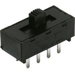 L202021MA04Q, Slide Switches DPDT R/A PTH AG