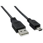 3021009-06, USB Cables / IEEE 1394 Cables A-MINI B 26 AWG 6' USB 2.0