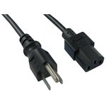 212013-01, AC Power Cords 7.5' 3WIRE 16AWG BLK