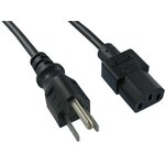 393001-01, AC Power Cords 2.5M 3X1.25 5-15P US (BLACK)
