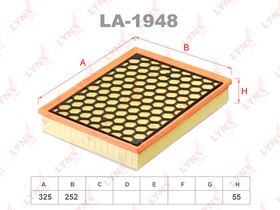 Фото 1/2 LA-1948, LA-1948 Фильтр воздушный LYNXauto