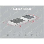LAC1306C, Фильтр салона PEUGEOT 207 1.4-1.6D 06  / 208 1.0-1.6D 12  / CITROEN C3 ...