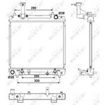 53079, Радиатор охлаждения NISSAN PIXO 09-, SUZUKI ALTO V 09-,
