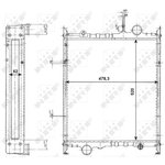 53079, Радиатор охлаждения NISSAN PIXO 09-, SUZUKI ALTO V 09-,