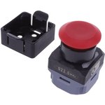 A2W-TC-WC1 US1RB, Pushbutton Switches WirelessPB Mushrm Red BlkFlang