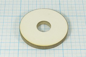 Пьезоэлемент ультразвуковой, размер 57xd16x6, форма кольцо, частота 33кГц, марка материала ЦТБС-3