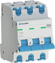 Elvert Автоматический выключатель Z606 3Р C10 6кА ELVERT Z6063C-10