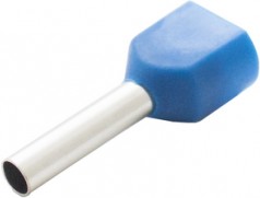 Engard Наконечник штыревой втулочный изолированный двойной НШВИ(2) 2,5-13 цвет синий (1 пакет/50 шт.) NSHvI2-2,5-13-B
