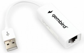 Фото 1/10 Сетевой адаптер Ethernet Gembird NIC-U4 USB 2.0 - Fast Ethernet adapter