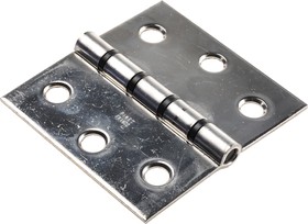 Фото 1/2 Stainless Steel Butt Hinge, Screw Fixing, 75mm x 80mm x 2mm