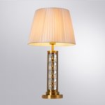 Arte Lamp A4062LT-1PB JESSICA Настольная лампа медный/стекло/бежевый текстиль