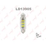 LD13905, Лампа светодиодная LED C5W T11x39 12V SV8,5-8 SMDx6 6900K