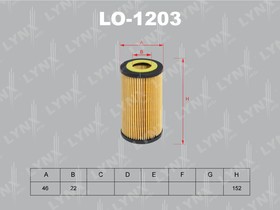 Фото 1/4 LO1203, Фильтр масляный MERCEDES BENZ C180K-200K(W203/204) 02 /CLK200K(C209) 03/E200K(W211) 02 / Sprinter II