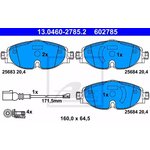 13.0460-2785.2, Колодки тормозные дисковые передн, AUDI: A3 12-\ \SEAT ...