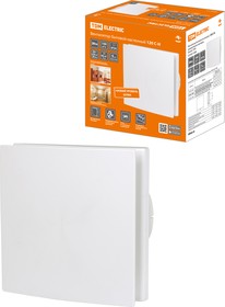 Вентилятор бытовой настенный, 120 С-Н, декоративная накладка, белый, TDM